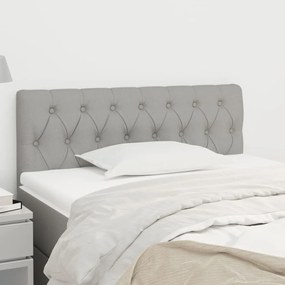 Cabeceira Cinza Claro 100x7x78/88 cm Tecido