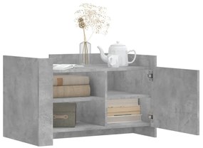 Mesa de centro 80x50x50 cm derivados de madeira cinza cimento