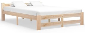 Estrutura de cama 160x200 cm madeira pinho maciço