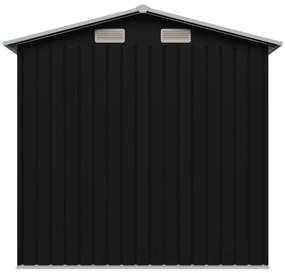 Abrigo de jardim 204x132x186 cm aço antracite