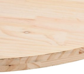 Tampo de mesa oval 60x30x2,5 cm madeira de pinho maciça