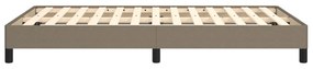 Estrutura de cama sem colchão 120x190cm tecido cinzento