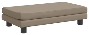 Cama para cães com extensão 100x50x30cm couro artif. cappuccino