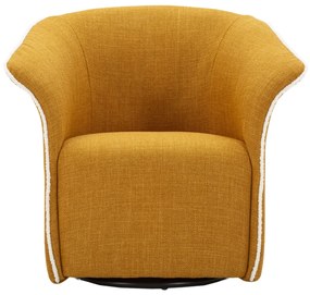 POLTRONA GIRATÓRIA 83,5x66x80 CM (ALTURA DO ASSENTO: CM 42) MOSTARDA