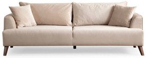 Sofá de 3 Lugares Buhara – Ecru – 100x78x220 cm