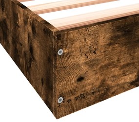 Estrutura cama s/ colchão derivados de madeira carvalho fumado