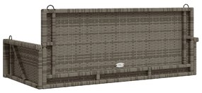 Banco baloiço 119x56x48 cm vime PE cinzento