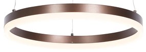 Candeeiro de suspensão bronze escuro 40 cm com LED regulável em 3 etapas - Anello Moderno