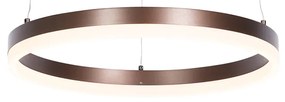 Candeeiro de suspensão design bronze 40 cm incl. LED regulável em 3 níveis - Anello Moderno