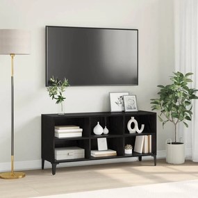 vidaXL Gabinete para TV Preto 69.5 x 30 x 50 cm Madeira processada