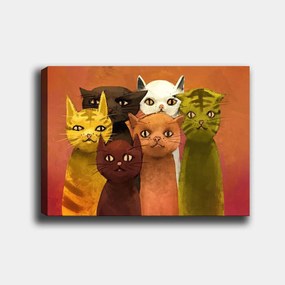Pintura Decorativa em Tela 315384488_70100 – Multicolor – 70 x 100 cm