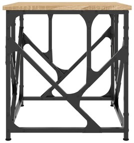 Mesa de centro 45x45x47,5 cm derivados madeira carvalho sonoma