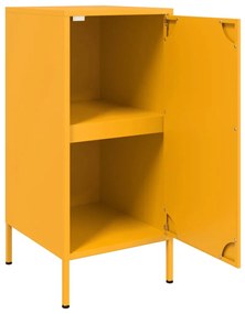 Aparador 36x39x79 cm aço amarelo mostarda