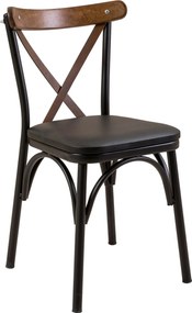 Conjunto de Mesa e Cadeiras Oliver – Preto – Mesa: 70x77x70 cm, Cadeir