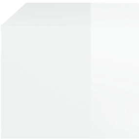 Mesa de centro 100x50,5x35cm derivados madeira branco brilhante