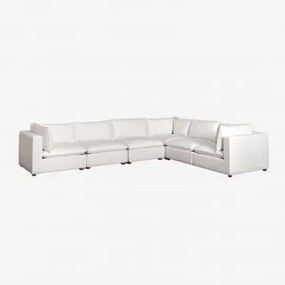 Sofá Modular Estefan Style De 6 Peças Branco - Sklum