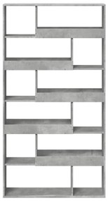 Estante 100x33x187,5 cm derivados de madeira cinzento cimento