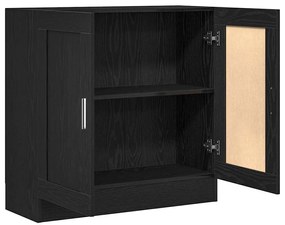 Armário de Livros de Carvalho Preto - 82,5x30,5x80 cm - Móveis de Made