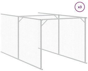 Casota para cães com telhado aço galvanizado antracite