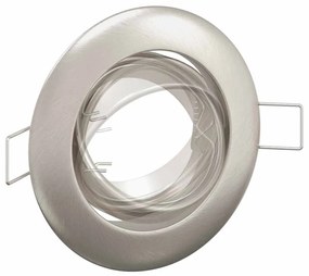 Focos Embutidos 24 pcs Redondo GU10 Prateado Ø90 mm Aço