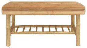Mesa de centro para jardim 90x55x37 cm bambu