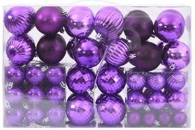 Enfeites de Natal 100 pcs Ø3/4/6 cm lilás