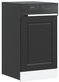 Painel máquina lavar louça Porto preto 45x1,5x67 cm