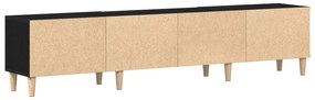 Cabinet de TV vidaXL Preto Carvalho 180x31,5x40 cm Madeira Derivada