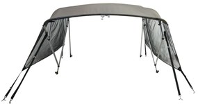 Toldo 4 arcos Bimini paredes malha laterais 243x(170-182)x137cm