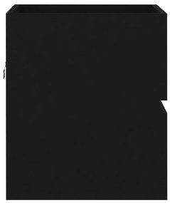 Armário de lavatório 41x38,5x45 cm derivados de madeira preto