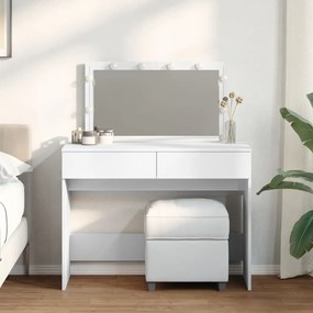 Toucador com LEDs 100x40x120 cm branco