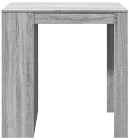 Mesa de bar 102x70x103,5cm derivados de madeira cinzento sonoma