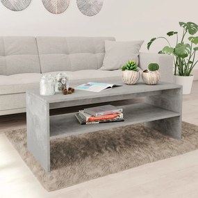 Mesa de centro derivados de madeira cinzento cimento