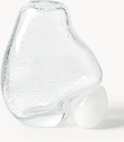 Jarra de vidro com bolhas de ar Nicky, Alt 20 cm