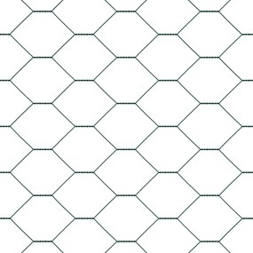 Cerca Hexagonal VidaXL Verde 1,2x10 m Aço