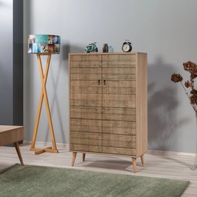 Armário Multiusos Multibox – Carvalho Sonoma – 80x127x36 cm