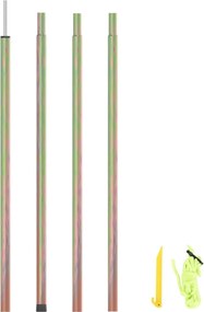 vidaXL Poste para para-sol estilo vela 200 cm aço galvanizado