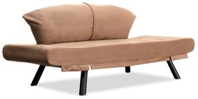 Sofá-Cama de 2 Lugares Genzo – Castanho Claro – 177x87x75 cm