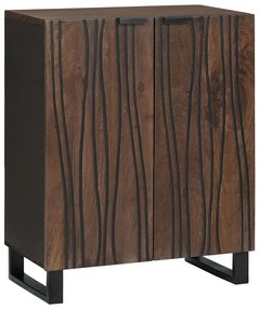 vidaXL Buffet Nogueira 60 x 33,5 x 75 cm Madeira de manga maciça