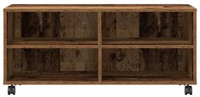 Cômoda para TV vidaXL Madeira Velha 90x35x35 cm Madeira Engenharia