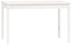 4 pcs conj. de jantar p/ jardim madeira de pinho maciça branco