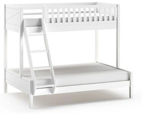 Conjunto cama Infantil SCOTT + cama familiar + cama inferior BRANCA