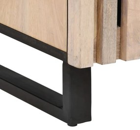 Móvel de TV 105x34x46 cm madeira de mangueira maciça branco