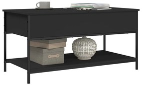 Mesa de centro 100x50x50 cm derivados de madeira/metal preto