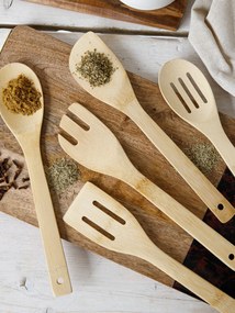 Utensílios de cozinha em bambu Grodi, 5 uni.