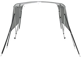 Toldo 3 arcos Bimini paredes malha laterais 183x(154-167)x137cm