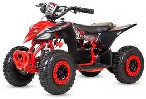 Moto 4 elétrica para crianças TIGER 1000W Velocidade 18-20 km/h, Autonomia 30-40 km Vermelha