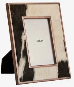 Moldura Para Fotos Em Pele E Aço Braviont 10 X 15 Cm - Sklum