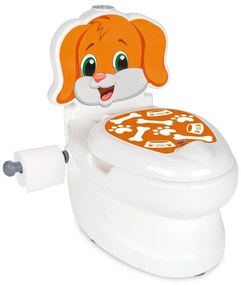 Bacio, penico infantil My little Cão de sanita com som de descarga e suporte para papel higiénico