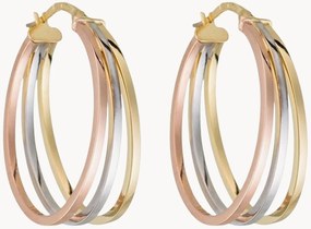 Argolas em ouro tricolor Orion